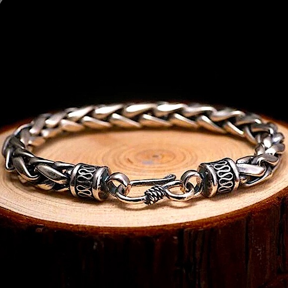 STAINLESS STEEL 10” BRAIDED BRACELET CUSTOMIZED BRACELET - Picture 7 of 14